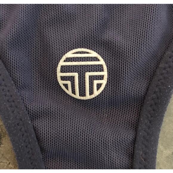 Tory Burch Kusari Sports‎ Bra, Women’s S Red/Navy Racerback Sporty Athleisure - Picture 3 of 5